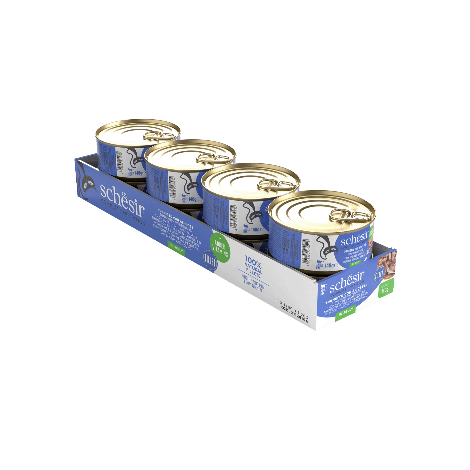 Comida Húmida para Gato Adulto Atum e Sardinha Lata