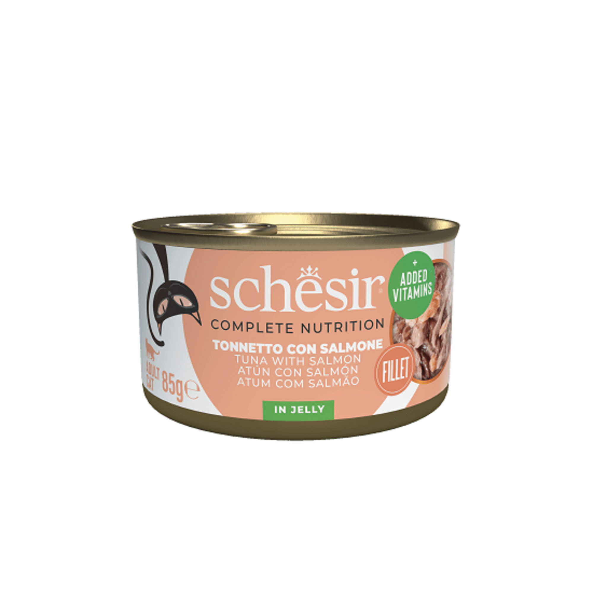 Comida Húmida para Gato Adulto Atum e Salmão Gelatina