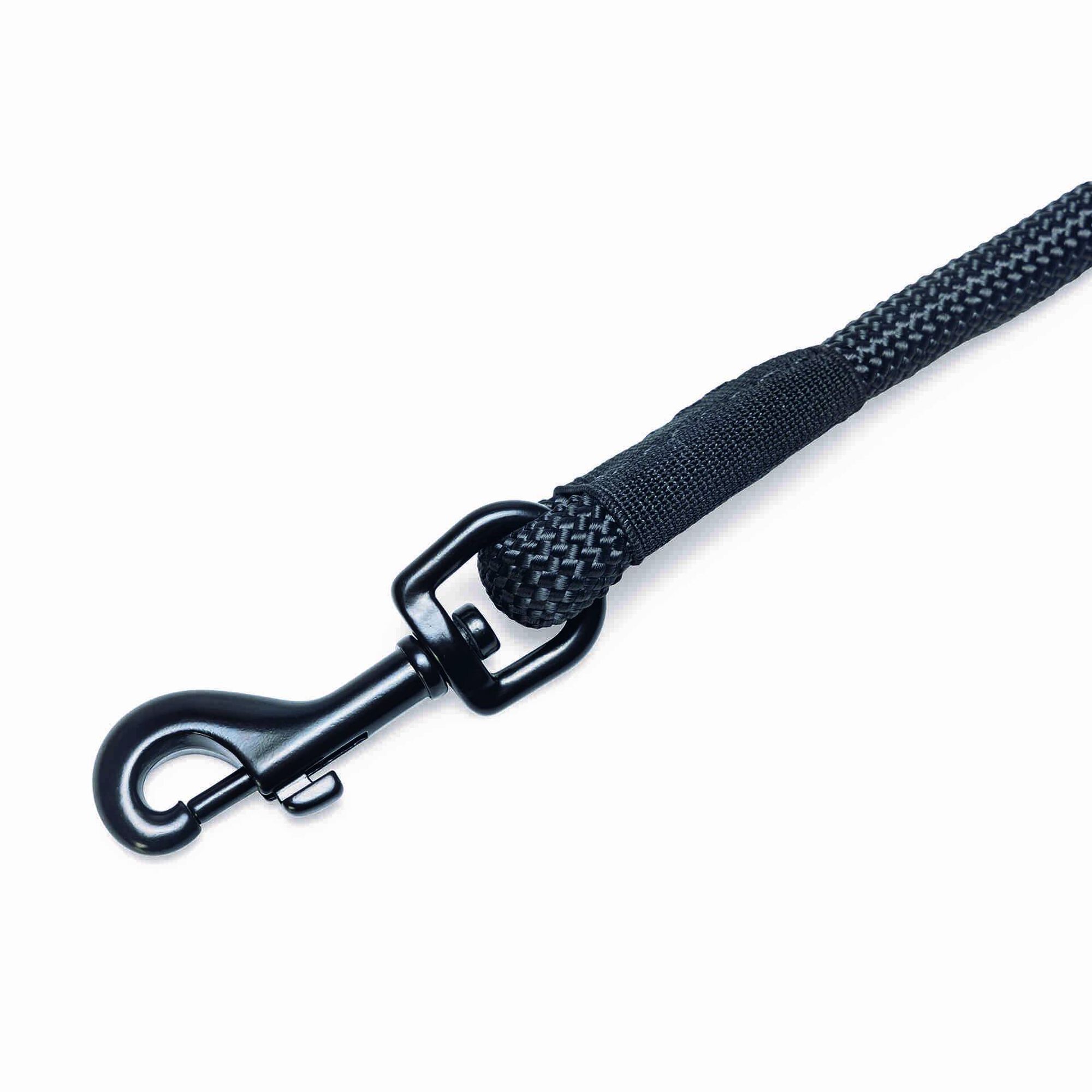 Trela para Cão Corda Nylon Parinca Preta