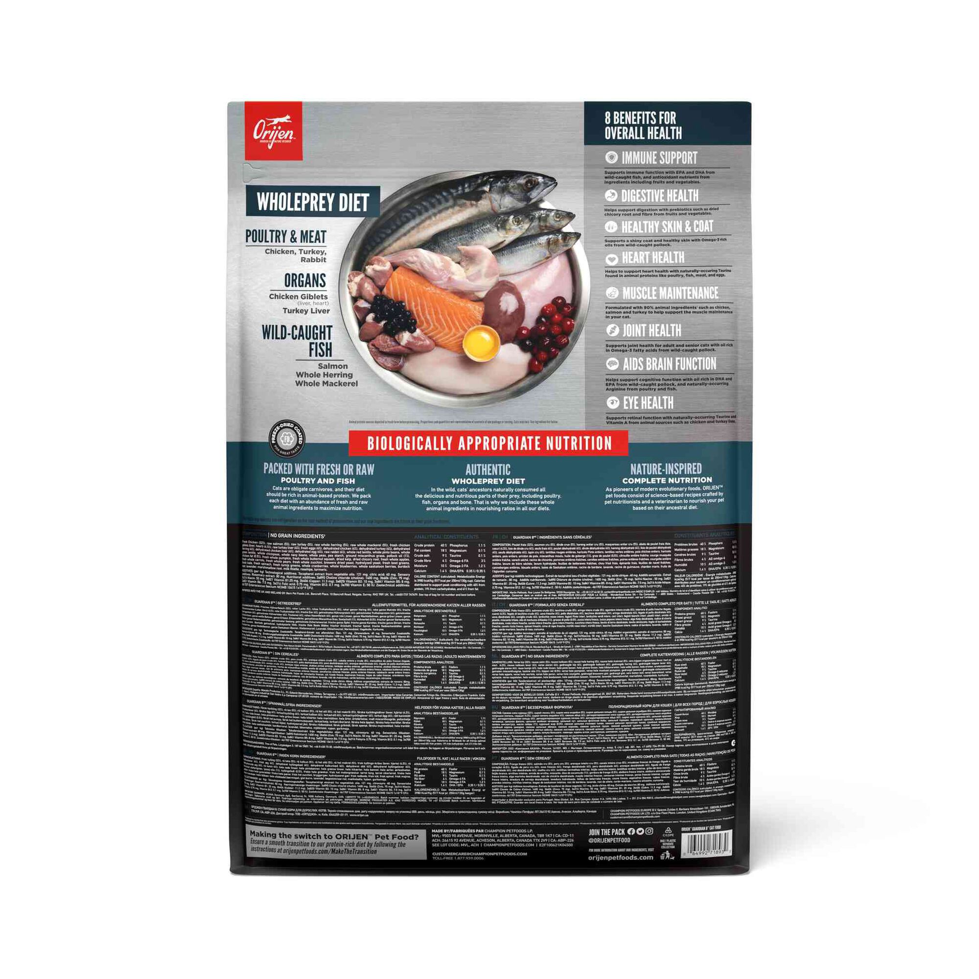 Ração para Gato Sénior Guardian 8