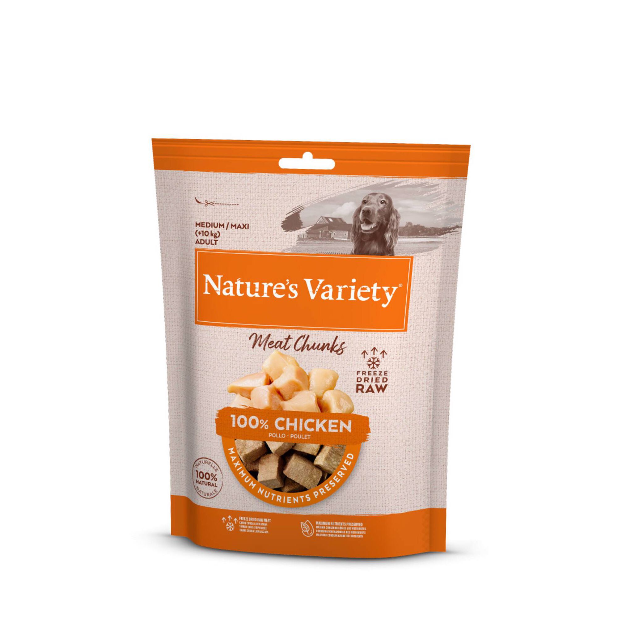 Snack para Cão Adulto Meat Chunks Natural Frango