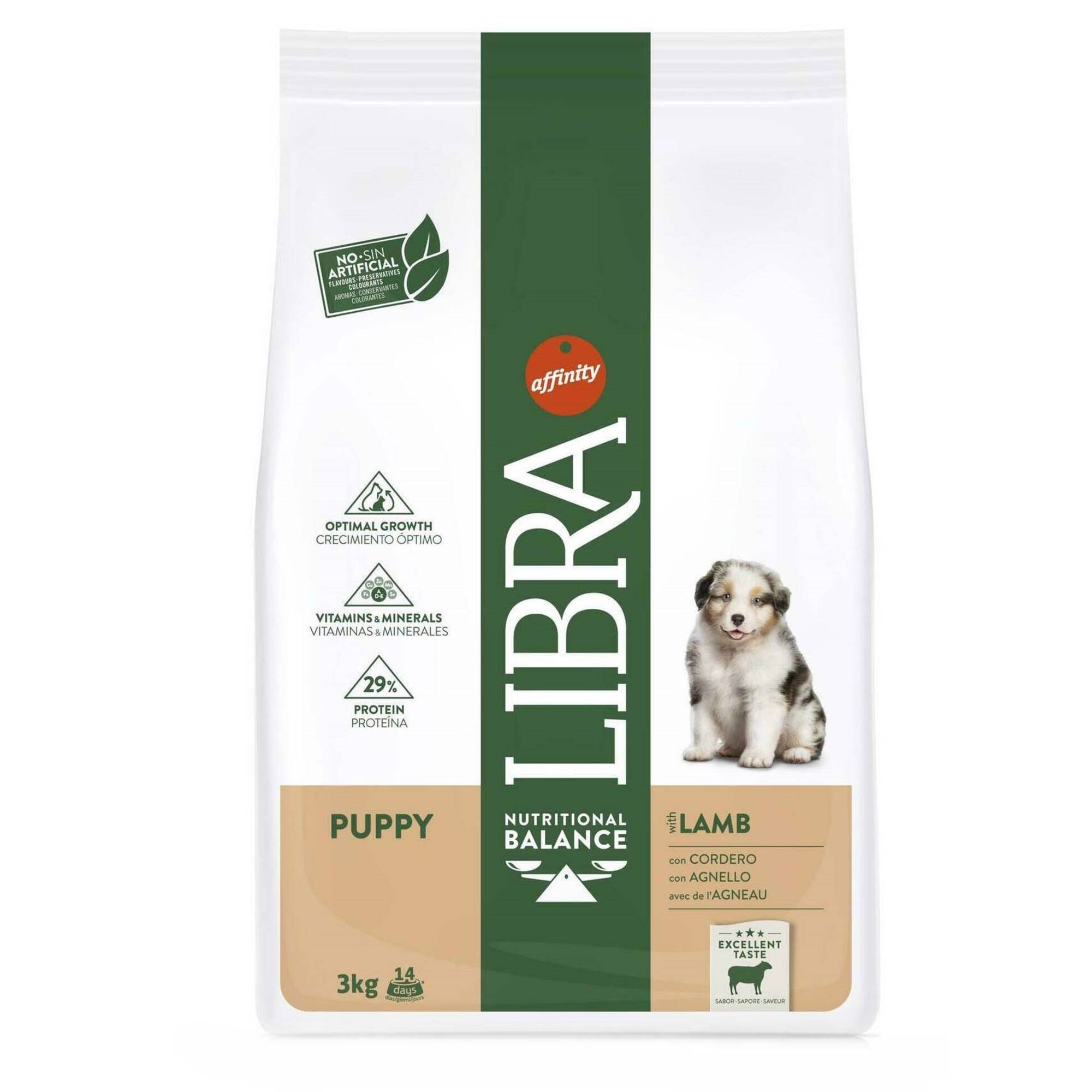 Ração para Cão Puppy Cordeiro e Arroz