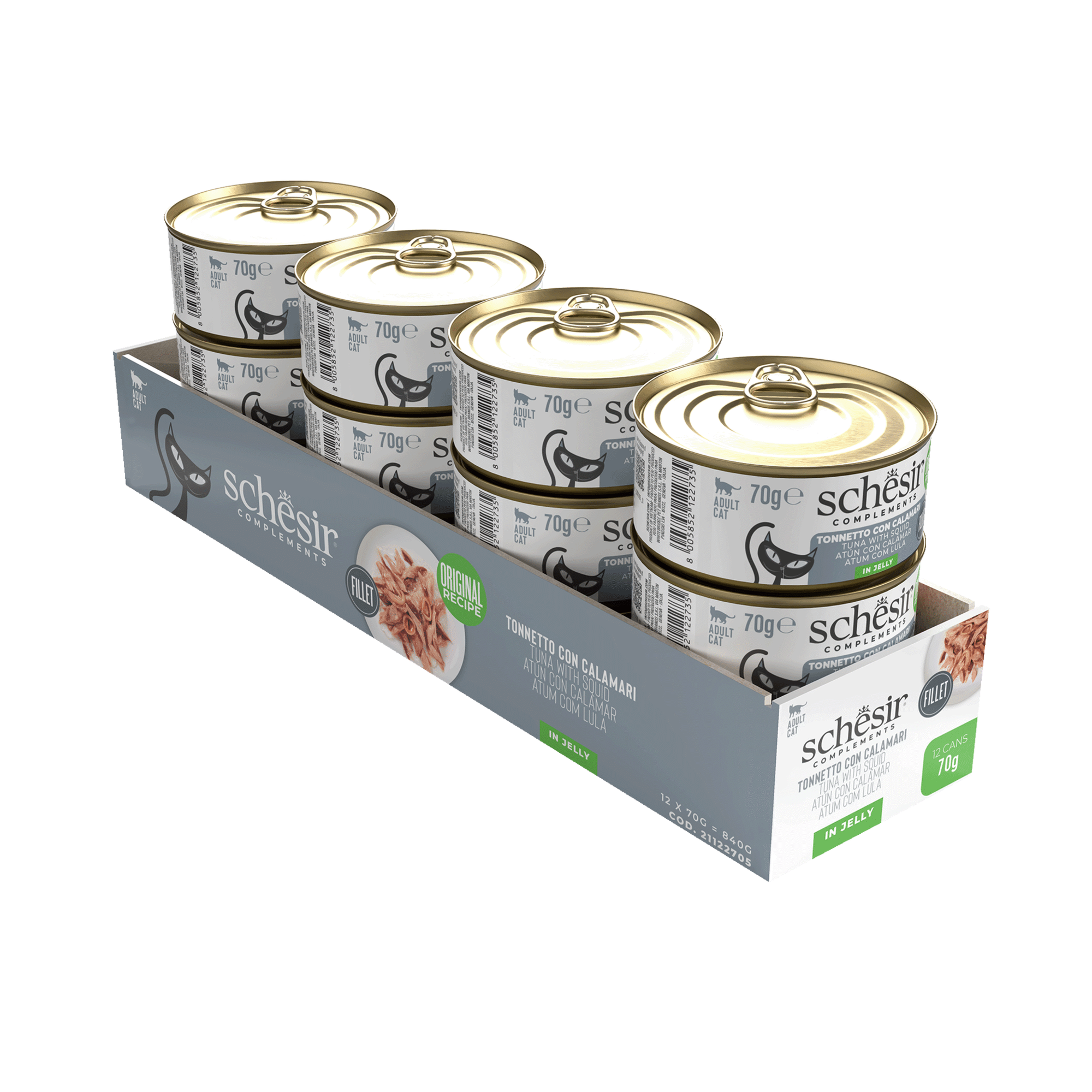 Comida Húmida para Gato Adulto Atum e Lulas Comida Húmida para Gato Adulto Atum e Lulas