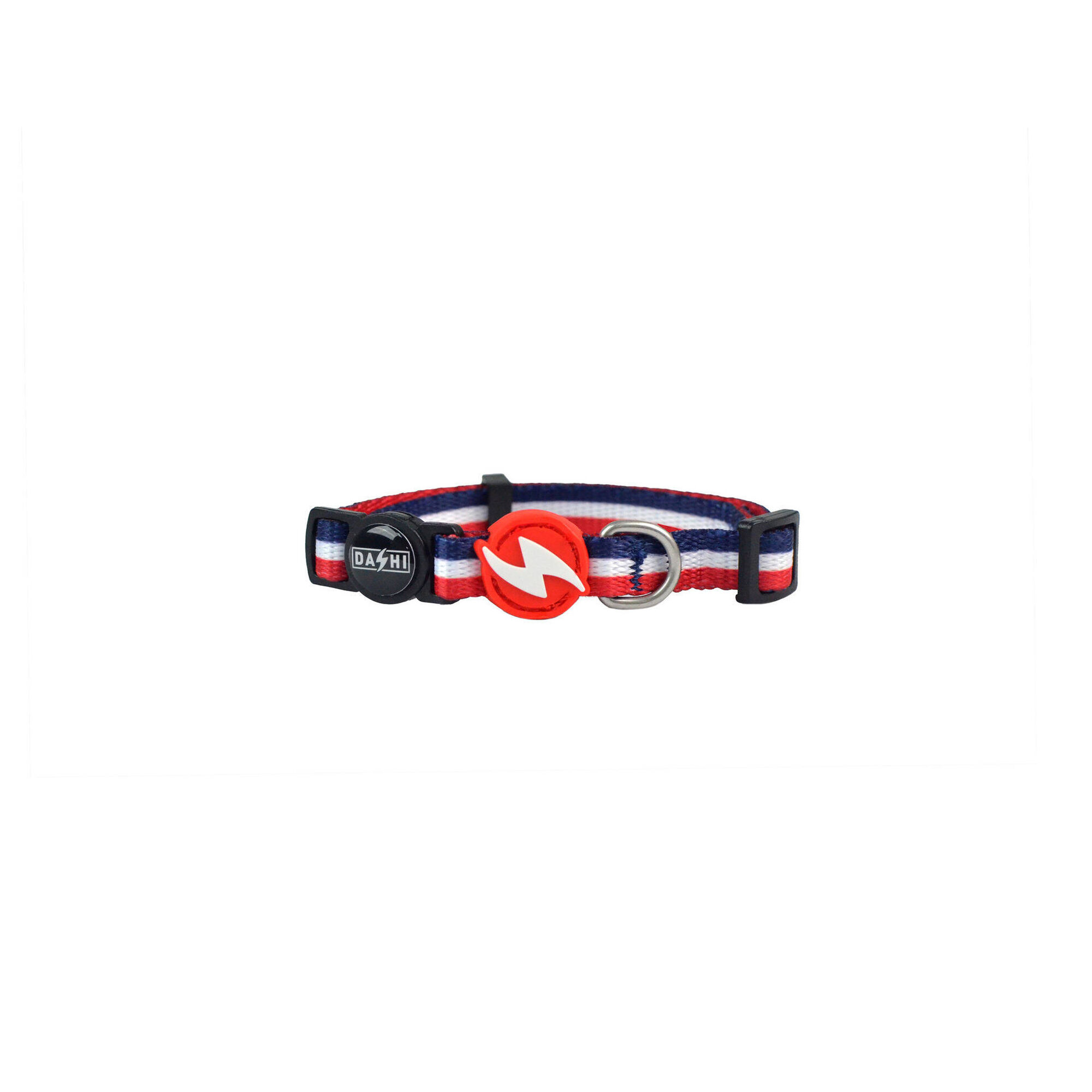 Coleira para Gato Stripes3 Vermelho e Azul