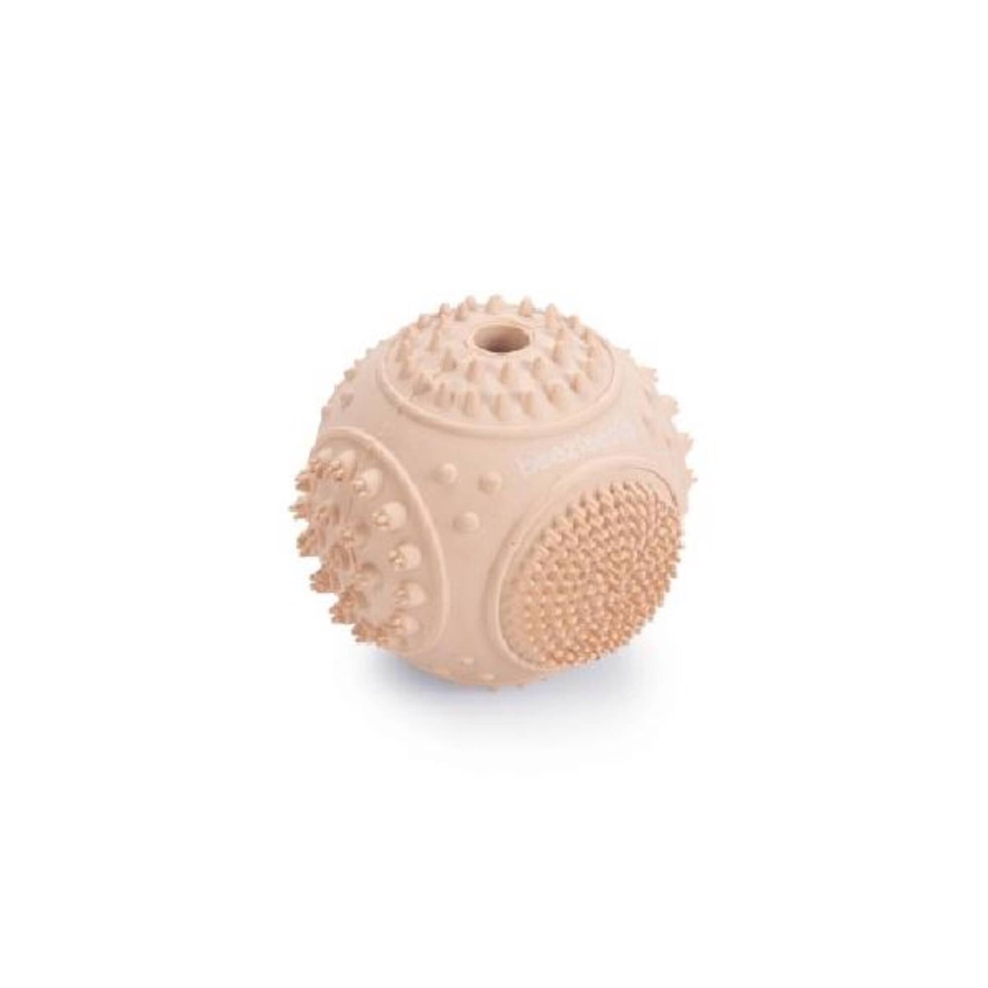 Brinquedo para Cão Bola Dentada Borracha Rosa