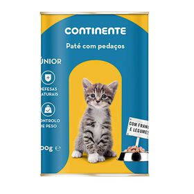 Comida Húmida para Gato Júnior Patê Pedaços Frango e Legumes Lata Comida Húmida para Gato Júnior Patê Pedaços Frango e Legumes Lata