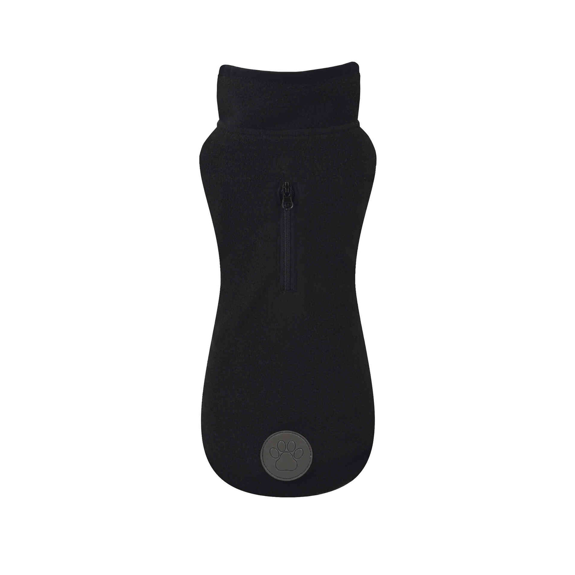 Camisola para C&atilde;o Polar Preta 25 cm