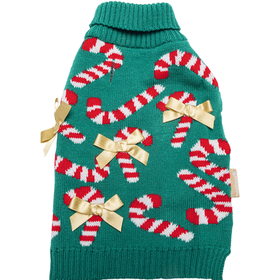 Camisola para Cão Natal Candy Cane S