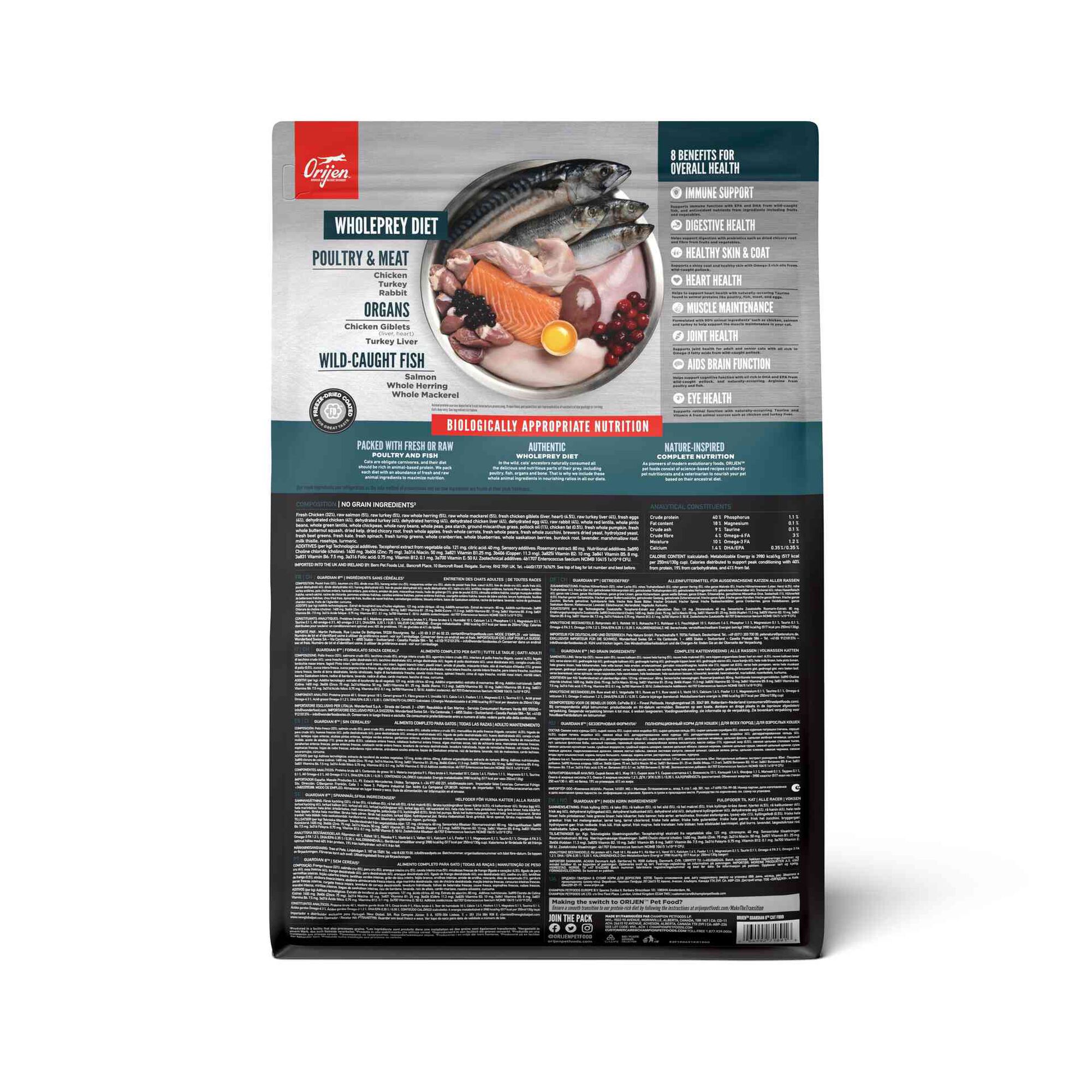 Ração para Gato Sénior Guardian 8