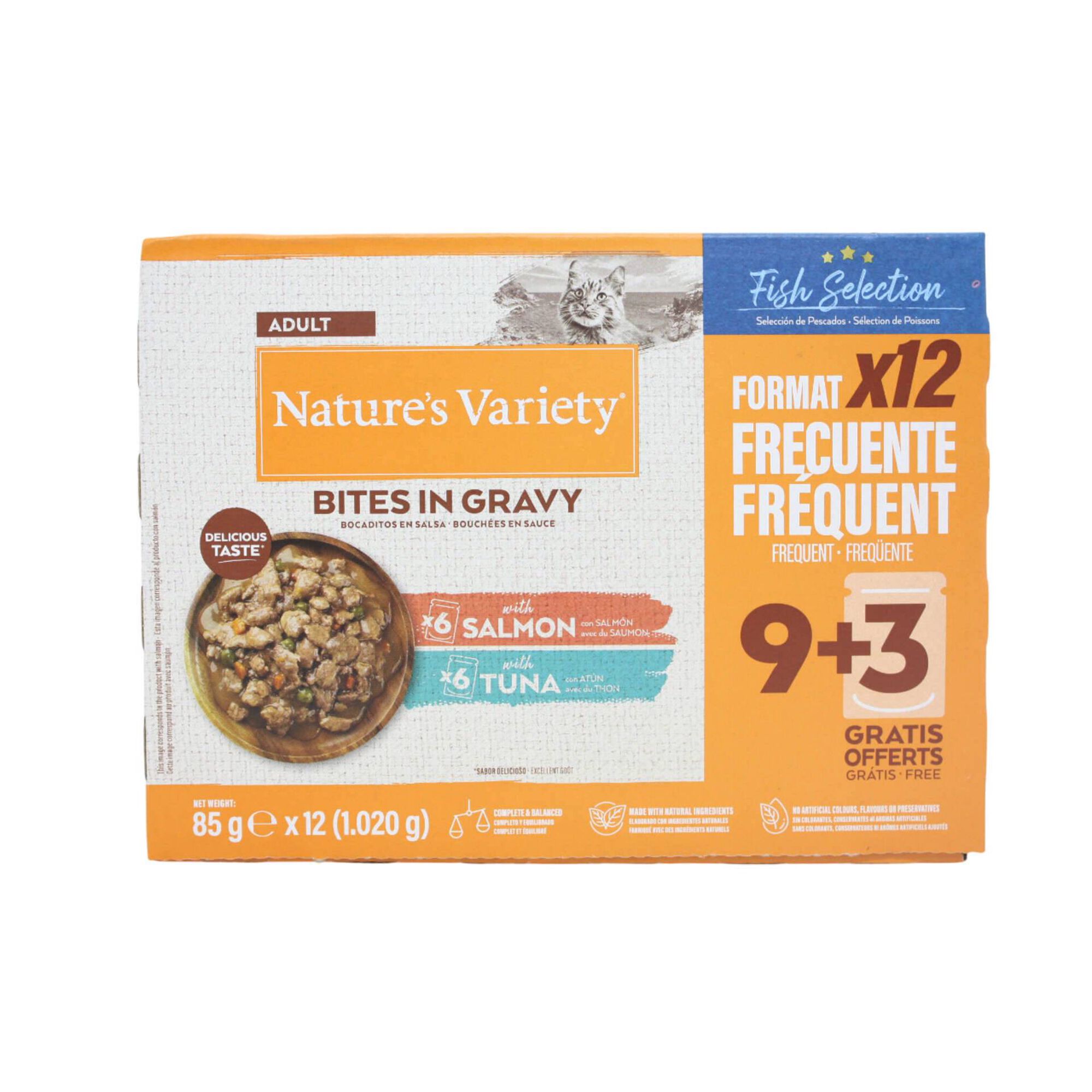 Comida Húmida para Gato Adulto Natural Salmão e Atum