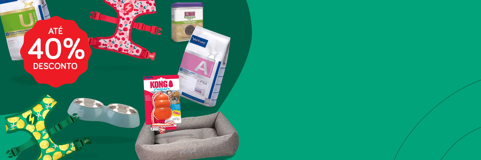&Uacute;ltimas Unidades at&eacute; 40% Em alimenta&ccedil;&atilde;o e acess&oacute;rios para c&atilde;o e gato 