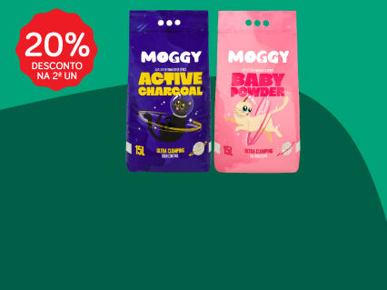 20% Desconto na 2&ordf; unidade em areias Moggy