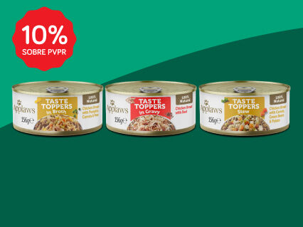 10% PVPR em comida h&uacute;mida Applaws