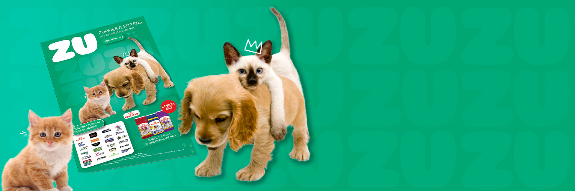 Puppies & Kittens: Válido de 6 de março a 30 de abril de 2025