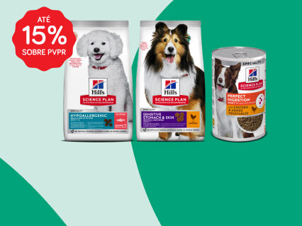 15% PVPR em alimenta&ccedil;&atilde;o Hill's 