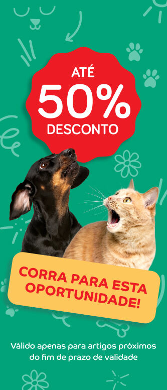 At&eacute; 50% desconto em produtos pr&oacute;ximos do fim de prazo de validade.