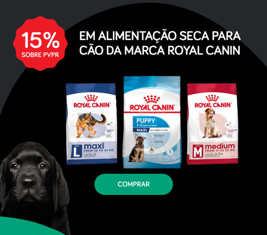 15% PVPR em alimentação seca para cão da marca Royal Canin