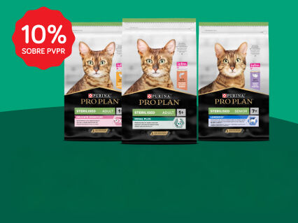 10% PVPR em alimenta&ccedil;&atilde;o seca Purina Pro Plan