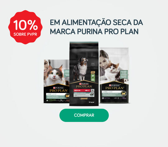10% PVPr em alimentação da marca Purina Pro Plan