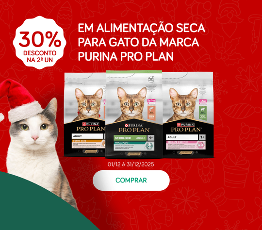 30% desconto na 2&ordf; unidade em alimenta&ccedil;&atilde;o seca para gato da marca Purina Pro Plan