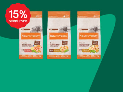 15% PVPR em alimenta&ccedil;&atilde;o seca Nature's Variety