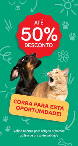 At&eacute; 50% desconto em produtos pr&oacute;ximos do fim de prazo de validade.