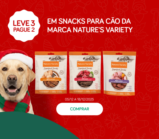 Leve 3 Pague 2 em snacks para cão da marca Nature's Variety