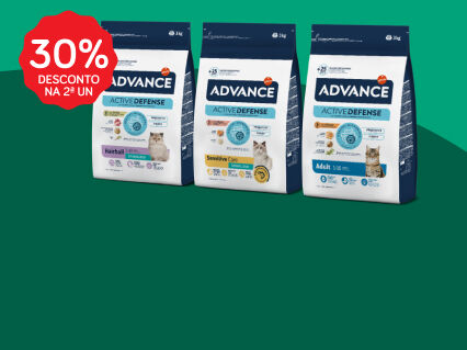 30% na 2&ordf; unidade em alimenta&ccedil;&atilde;o seca Affinity Advance 