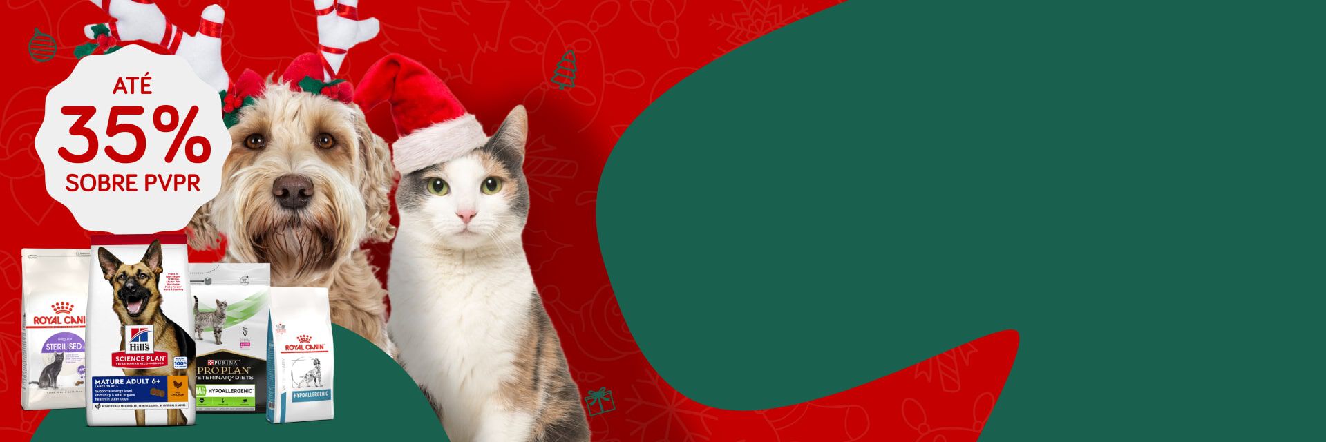 Aproveite até 35% Em alimentação e acessórios para cão e gato
