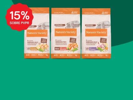 15% PVPR em alimenta&ccedil;&atilde;o seca Nature's Variety